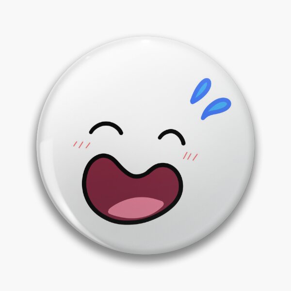 Item preview, Cute Anime Laughing Face Nervous Sweat Laugh Cartoon Graphic designed and sold by SomiMotion.