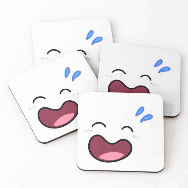 Item preview, Cute Anime Laughing Face Nervous Sweat Laugh Cartoon Graphic designed and sold by somimalikkk.