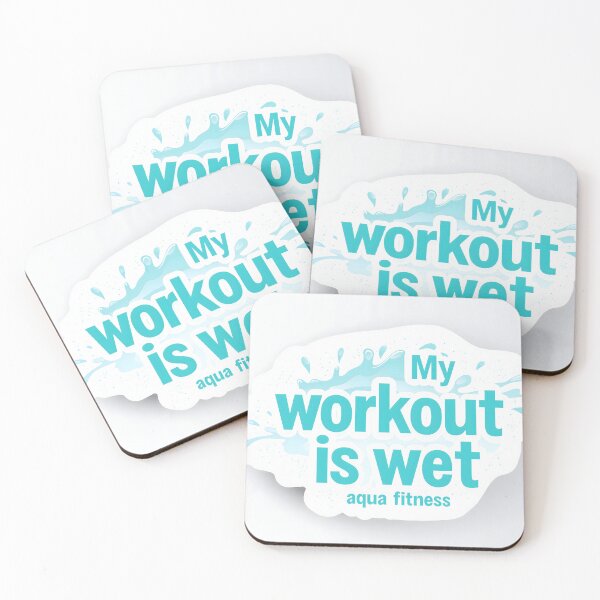 Item preview, My Workout Is Wet – Aqua Fitness Graphic designed and sold by Halbeskilo.