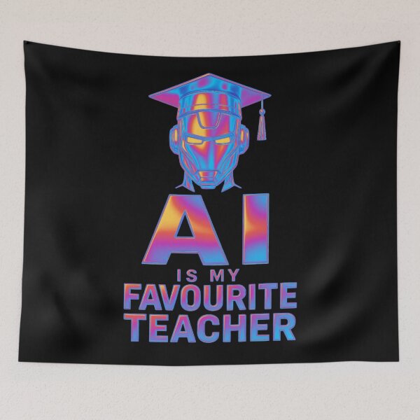 Item preview, AI Is My Favourite Teacher - Funny AI Takeover Future School Robot Teacher  designed and sold by TEEJAMBOREE.