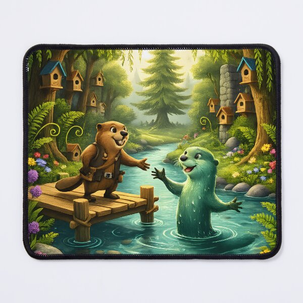 Item preview, Happy Beaver Adventures – A Woodland River Otter Friend designed and sold by Clothes With Smiling Animals Walt Gral.