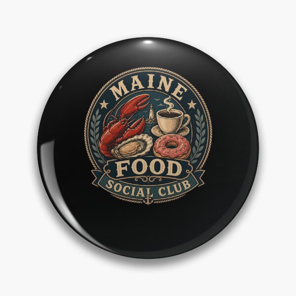 Item preview, MAINE FOOD SOCIAL CLUB Lobster Oyster Donut Coffee designed and sold by snowry.