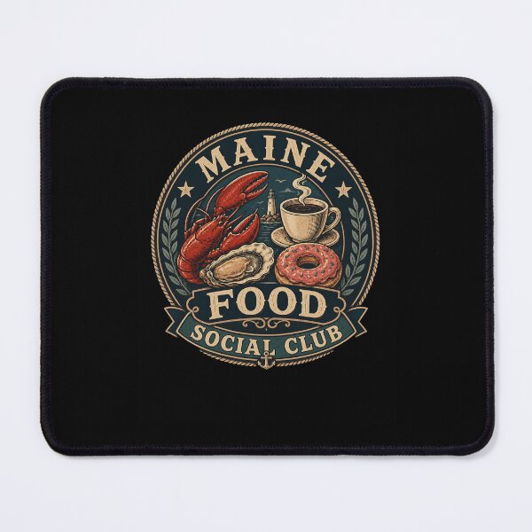 Item preview, MAINE FOOD SOCIAL CLUB Lobster Oyster Donut Coffee designed and sold by snowry.