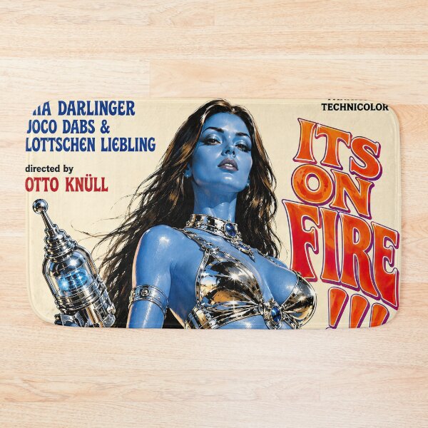 Item preview, Uranus Fire – Retro Sci-Fi Exploitation Movie Poster designed and sold by obstinator.