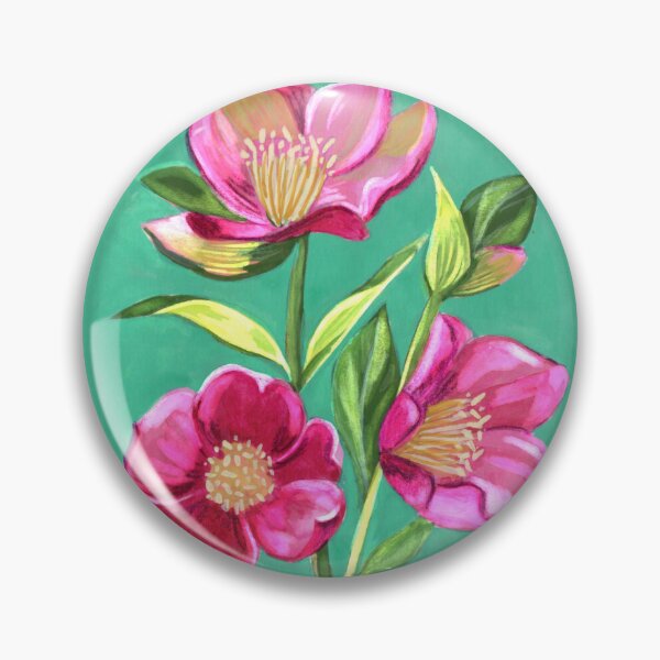 Item preview, Colorful and Vibrant Flower Painting designed and sold by studiomannikko.