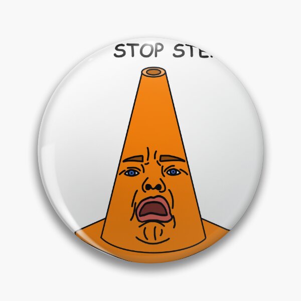 Item preview, "STOP STEALING ME" Traffic Cone Sticker designed and sold by SlimyFish.