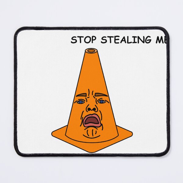 Item preview, "STOP STEALING ME" Traffic Cone Sticker designed and sold by SlimyFish.