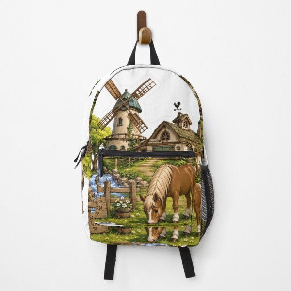 Item preview, Charming Farm Windmill Horse designed and sold by Snurly.
