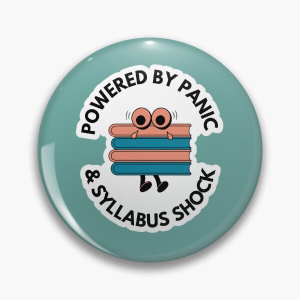 Item preview, Powered By Panic And Syllabus Shock Retro Cartoon designed and sold by SlapHappyStudio.