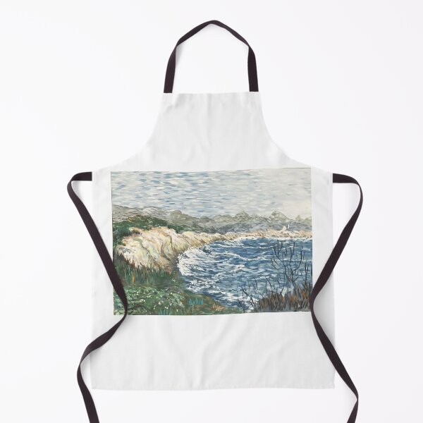 Item preview, Impressionistic coast ocean seascape acrylic painting original designed and sold by Paintingladycat.