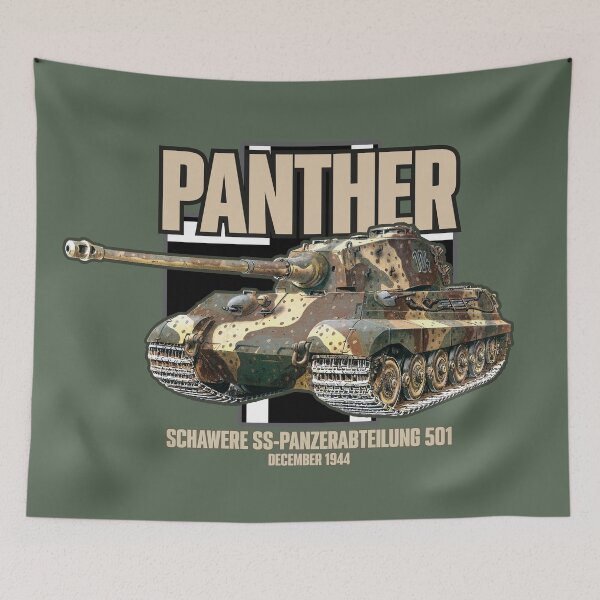 Item preview, Panther Tank | Schwere SS-Panzer-Abteilung 501 | WWII Military Art designed and sold by elcarnero.