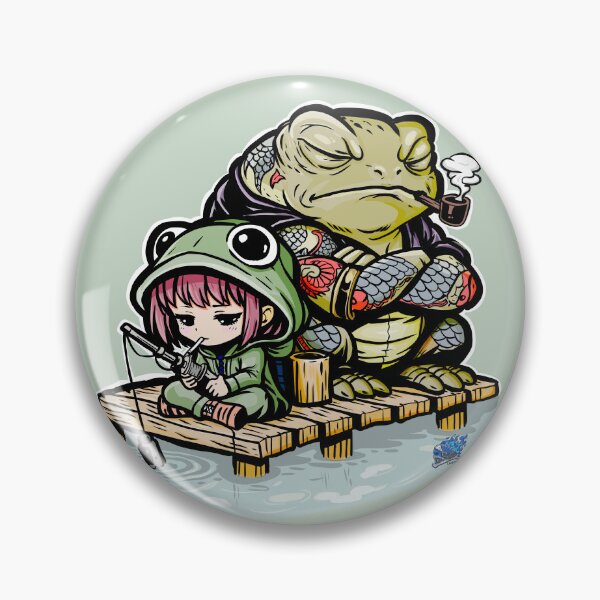 Artikelvorschau, Molly und Taisho, das Chibi-Froschmädchen und die riesige Bosskröte entworfen und verkauft von Lazarusltd.