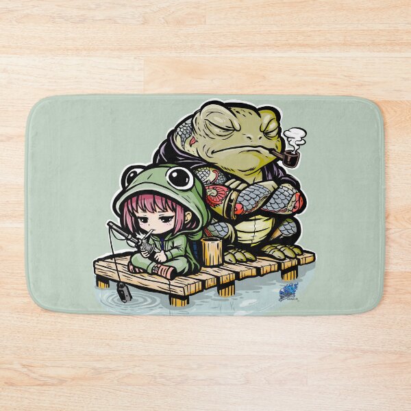 Item preview, Molly and Taisho Chibi Frog Girl and Giant Boss Toad designed and sold by Lazarusltd.