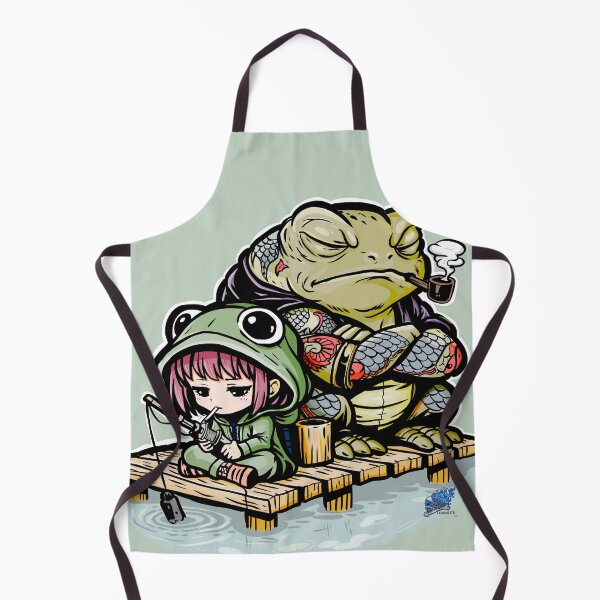 Item preview, Molly and Taisho Chibi Frog Girl and Giant Boss Toad designed and sold by Lazarusltd.