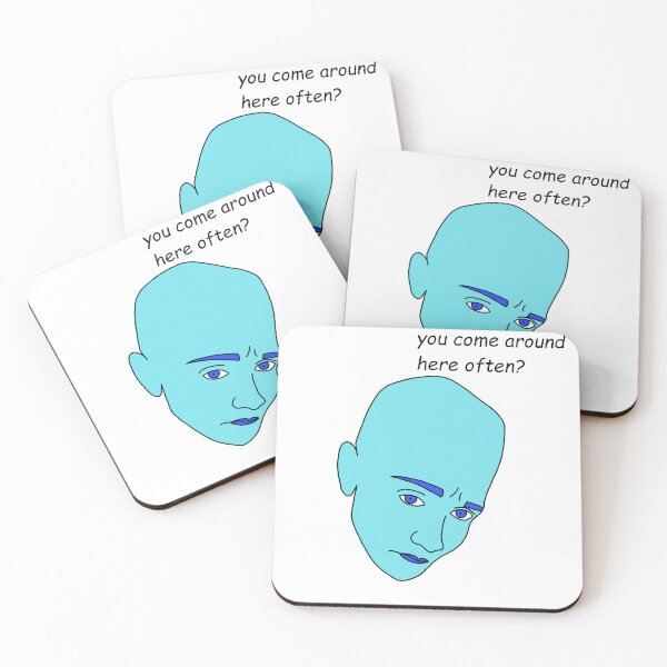 Item preview, “you come around here often?” alien doodle sticker designed and sold by SlimyFish.