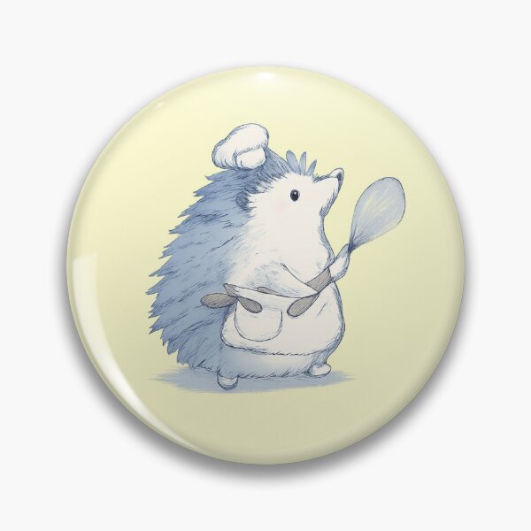 Item preview, Cozy Home Kitchen Chef Hedgehog Illustration designed and sold by bosamji.