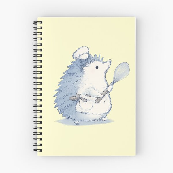 Item preview, Cozy Home Kitchen Chef Hedgehog Illustration designed and sold by bosamji.