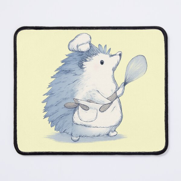 Item preview, Cozy Home Kitchen Chef Hedgehog Illustration designed and sold by bosamji.