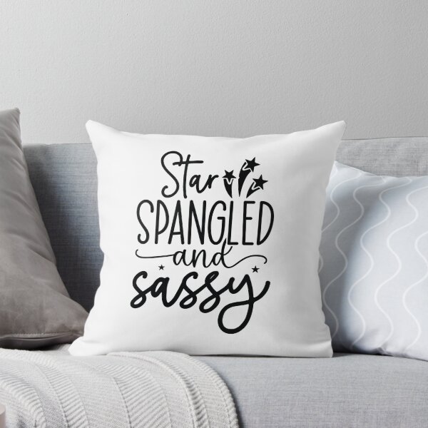 Item preview, Star Spangled And Sassy - Retro 4th Of July Quotes Cool USA Patriotic Apparel Art designed and sold by FuzionRaptor.