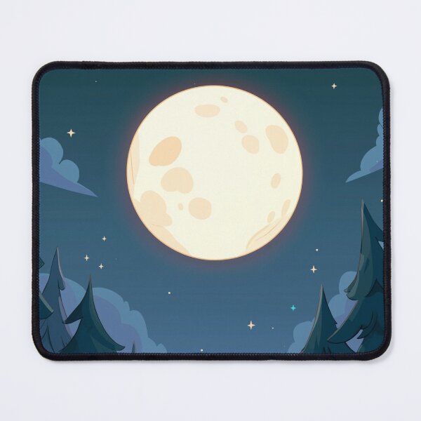 Item preview, Full Moon Forest Path Cartoon Night  designed and sold by DimyMoon.