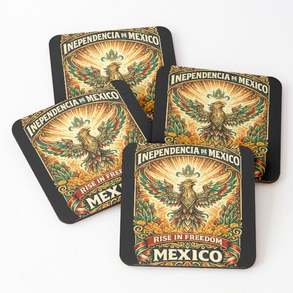 Item preview, Independencia de Mexico Eagle | Rise in Freedom Vintage Patriotic Mexican Art designed and sold by irfanshikh.