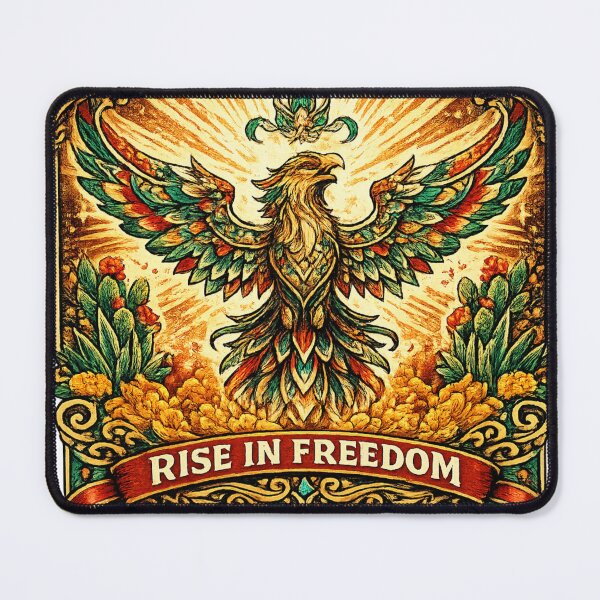 Item preview, Independencia de Mexico Eagle | Rise in Freedom Vintage Patriotic Mexican Art designed and sold by irfanshikh.