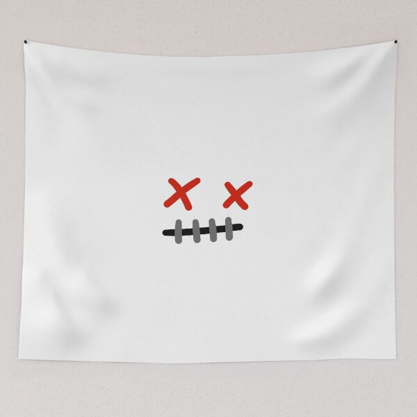 Item preview, Red Cross Eyes Dead KO Face Cartoon Vector Graphic designed and sold by somimalikkk.