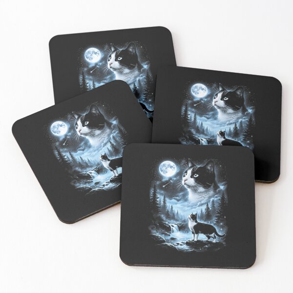 Item preview, Cat Howling at Moon 90's Retro designed and sold by Rahamkshop.