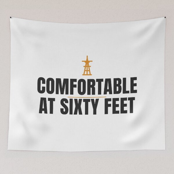 Item preview, Comfortable At Sixty Feet Lineman designed and sold by itchywook.