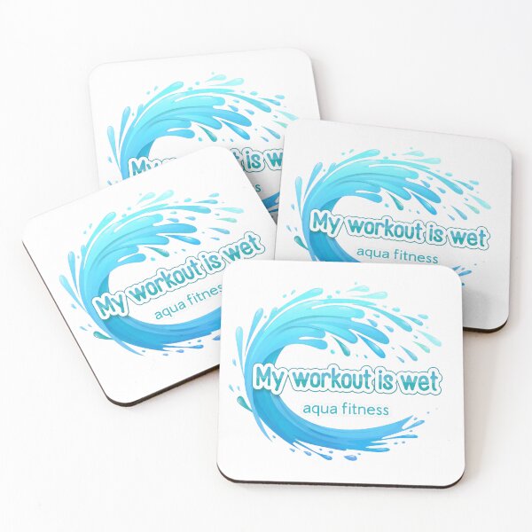 Item preview, My Workout Is Wet – Aqua Fitness Graphic designed and sold by Halbeskilo.