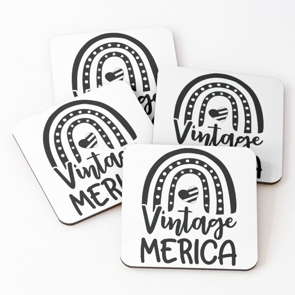 Item preview, Vintage Merica - 4th Of July Quotes Retro USA Patriotic Flag Pride Gift designed and sold by FuzionRaptor.