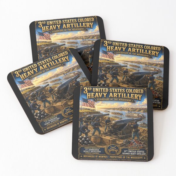 Item preview, 3rd US Colored Artillery -USCTHA - Guardians of the Mississippi - POSTER designed and sold by Military Insignia Products.