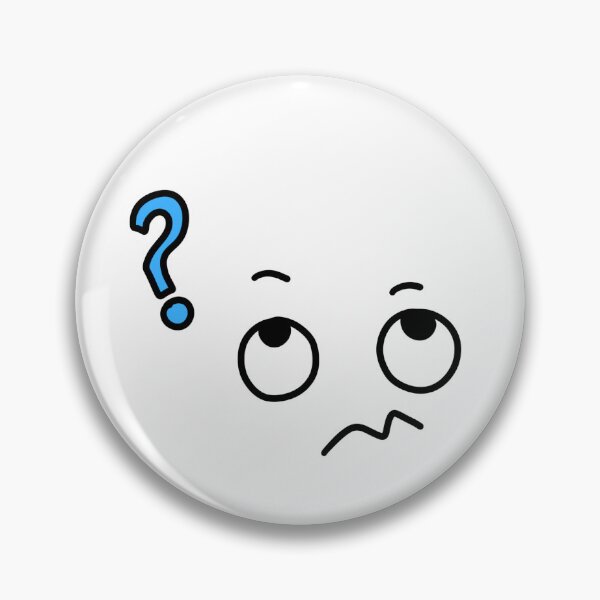 Item preview, Confused Cartoon Eyes Blue Question Mark Expression Graphic designed and sold by somimalikkk.