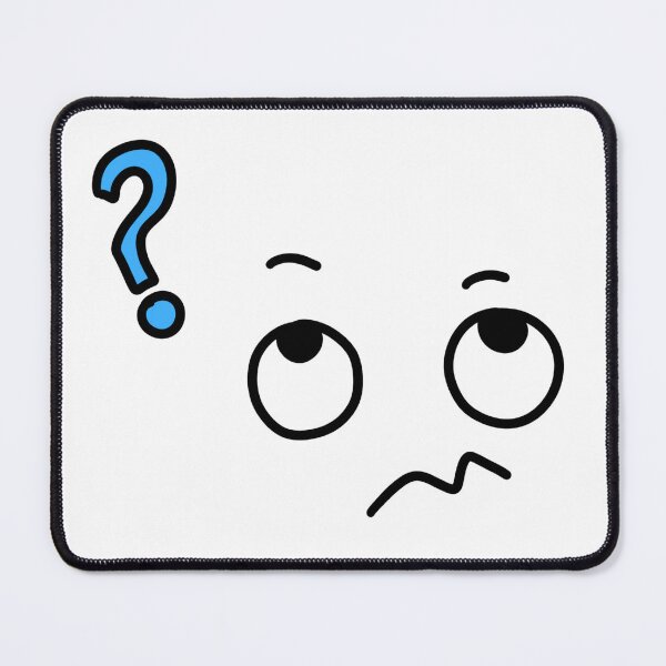 Item preview, Confused Cartoon Eyes Blue Question Mark Expression Graphic designed and sold by somimalikkk.