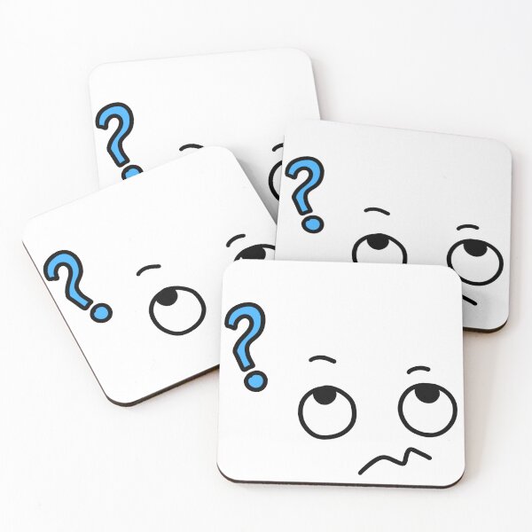Item preview, Confused Cartoon Eyes Blue Question Mark Expression Graphic designed and sold by somimalikkk.
