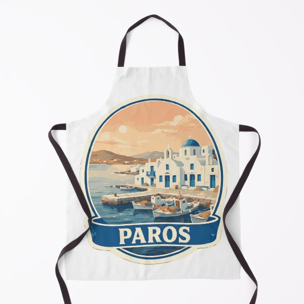 Item preview, Vintage Paros Naoussa Port & Fishing Boats Travel designed and sold by CharaFei.Art.