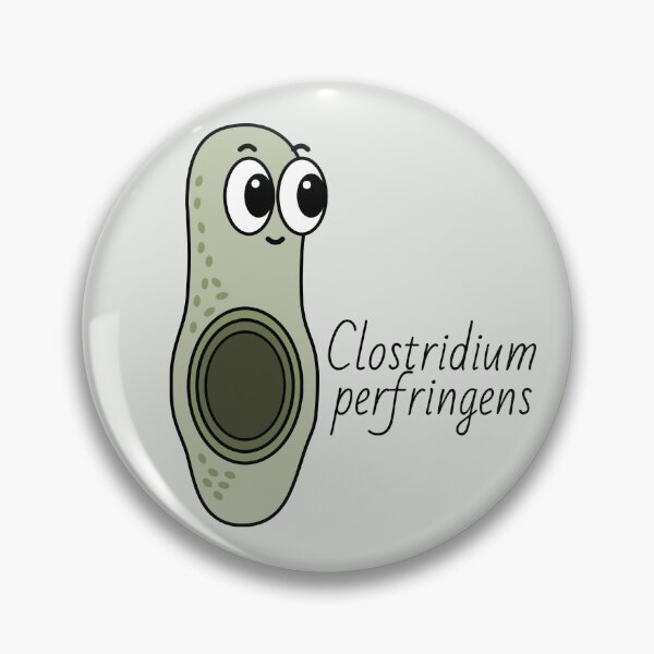 Item preview, Cute Bacteria - Clostridium perfringens designed and sold by MicroMarket.