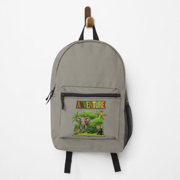 Item preview, Where Adventures Begin – Magical Open Book with Zoo Animals designed and sold by Aimetoi.