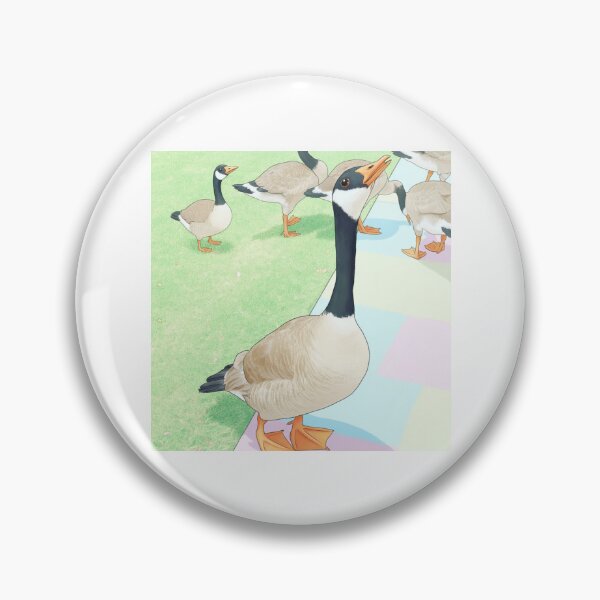 Item preview, Pastel Canada Geese Flock Art Print designed and sold by KaleChub.
