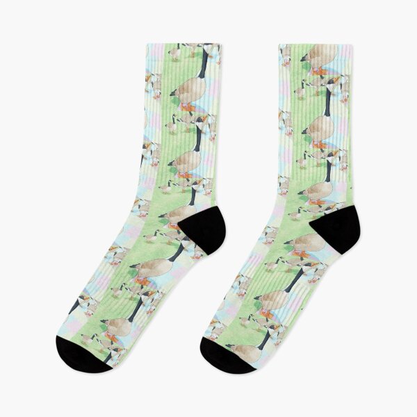 Item preview, Pastel Canada Geese Flock Art Print designed and sold by KaleChub.