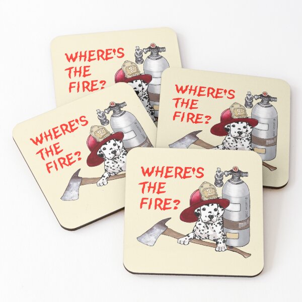 Item preview, Smokey Dalmatian Dog Firefighter designed and sold by artmuvz.