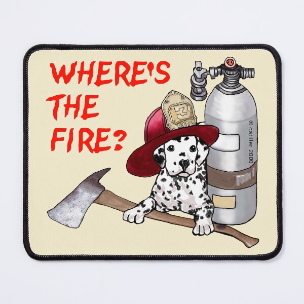 Item preview, Smokey Dalmatian Dog Firefighter designed and sold by artmuvz.