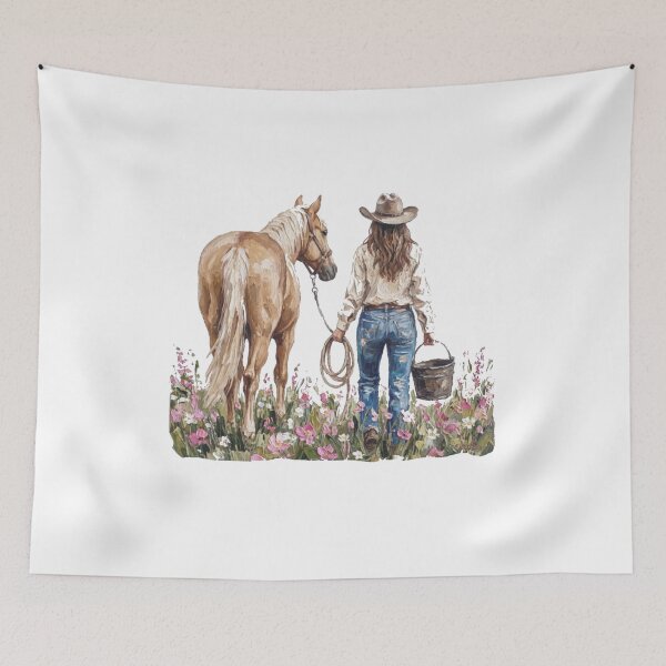 Item preview, Horse and Western Cowgirl  designed and sold by Gbriel3.