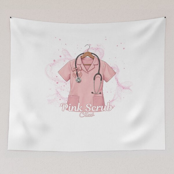 Item preview, Pink Scrub Club Barbiecore Nurse Coquette Pink Glam Aesthetic Nurse Gift designed and sold by Neurospicy Trolls.
