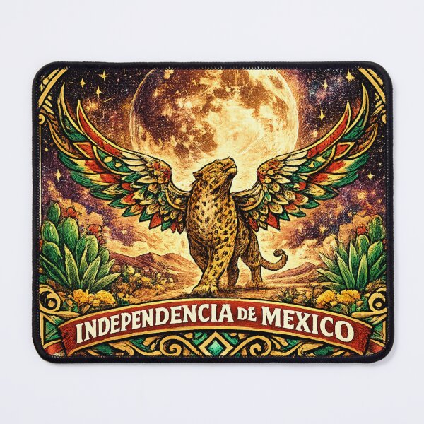 Item preview, Spirit of Mexico Winged Jaguar | Independencia de Mexico Vintage Design designed and sold by irfanshikh.