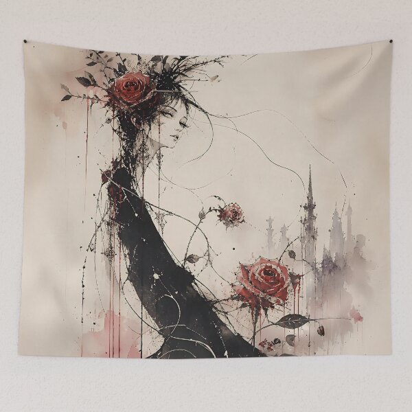 Item preview, Crimson Roses and the Midnight Muse designed and sold by Marcu Ioachim.