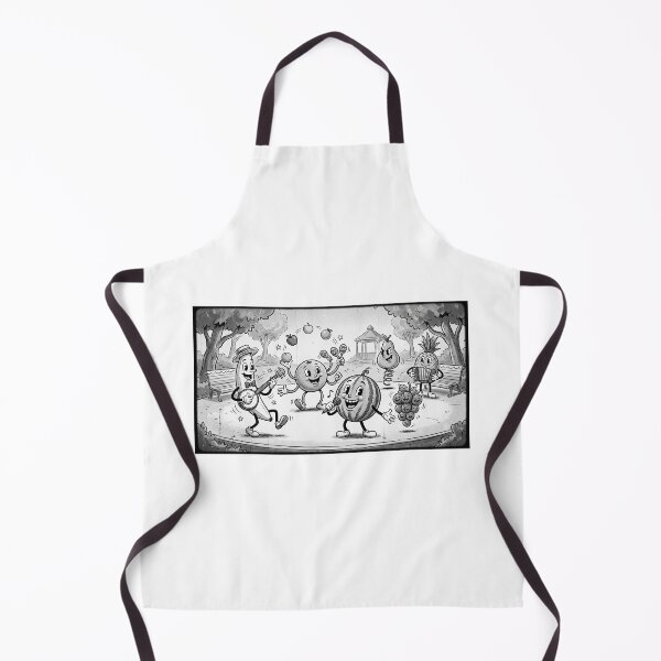 Item preview, Vintage Cartoon Fruit Band - Retro Park Concert designed and sold by MrRaspberry.