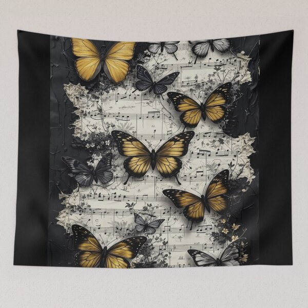 Item preview, Golden Butterflies Vintage Sheet Music Art designed and sold by Mediagraphic.