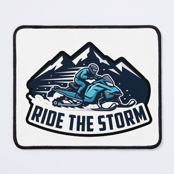Item preview, Ride the Storm Snowmobiling Art designed and sold by NiftyWrx.