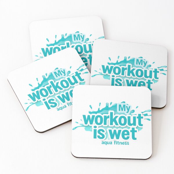 Item preview, My Workout Is Wet – Aqua Fitness Graphic designed and sold by Halbeskilo.